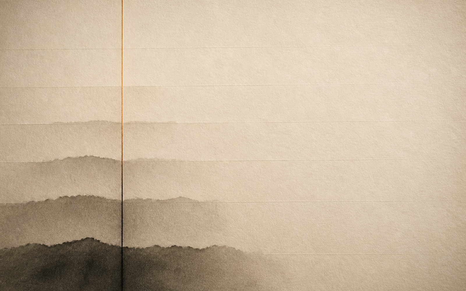Abstract ascent art: a single line rising through layered paper tones; branding only, not evidence.